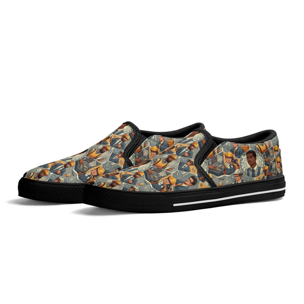 Modern Industry Mosaic Slip-On Shoes